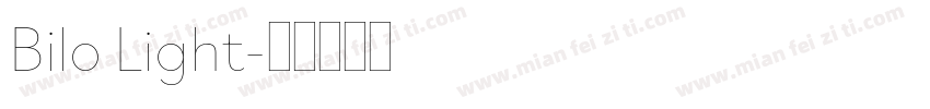 Bilo Light字体转换